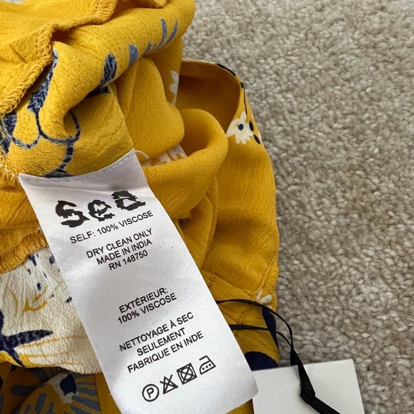 NWT Sea New York Pia High Rise Wide Leg Floral Pants 2 - Picture 11 of 11